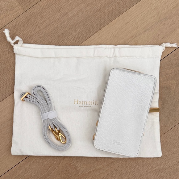 Hammitt Handbags - Brand New Hammitt White Leather Crossbody Phone Wallet